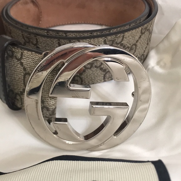 Gucci GG Supreme Belt with G Buckle 100% Authentic - Picture 3 of 8